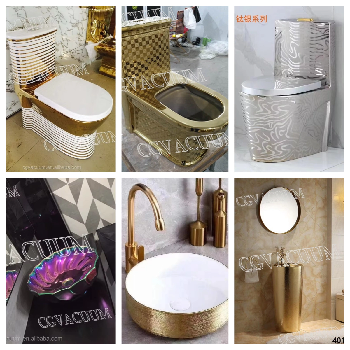 CGVAC Ceramic Sanitary Ware PVD Coating Machine Applications