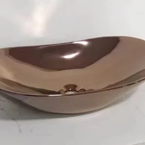 Magnetron Sputtering Vacuum Coating Machine, Ceramic Sanitary Table Top Basin Gold Plated Machine