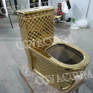 PVD coating machine for washbasins