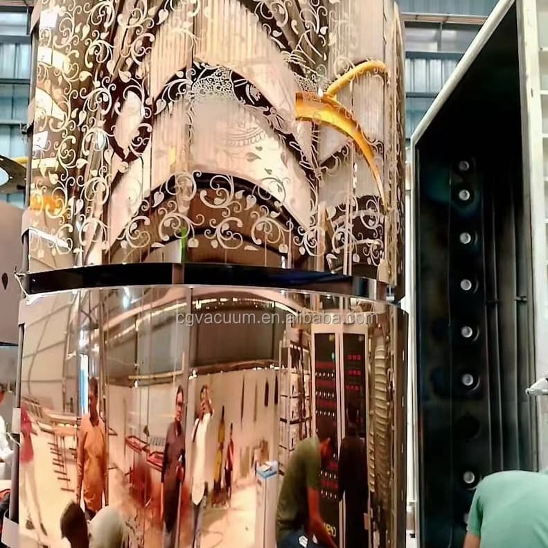 stainless steel panle pvd coating machine effect